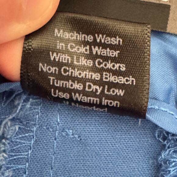 The Limited Shorts Size 12 Blue Cuffed Cotton Blend Stretch Casual Bermuda - Picture 12 of 13